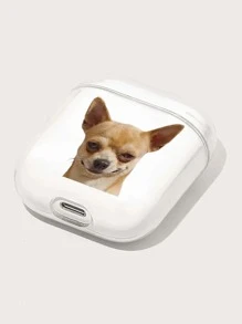 狗狗圖案AirPods耳機盒保護套 - 無色 - 查看 4