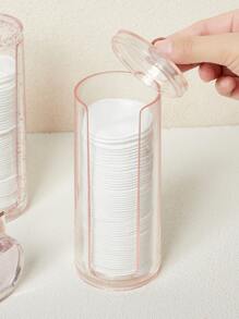 SHEIN BASIC LIVING Exclusive Facial Pad Organizer-Clear Peach Blush - Pink - View 6