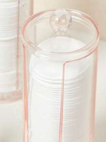 SHEIN BASIC LIVING Exclusive Facial Pad Organizer-Clear Peach Blush - Pink - View 7