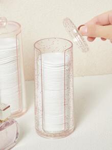 SHEIN BASIC LIVING獨家面膜收納盒-玫瑰金閃粉