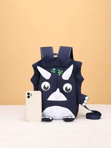 Mochila de niños con dibujos animados - Azul Marino - Ver 5