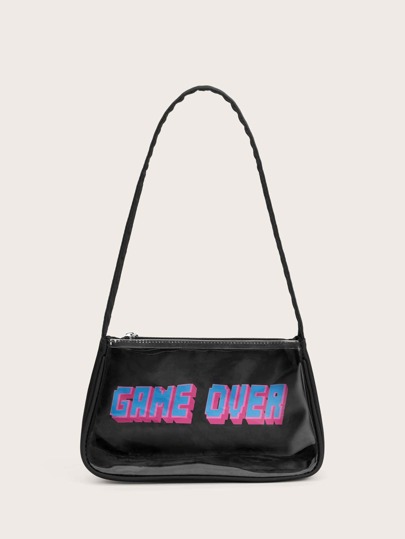 ROMWE Sac porté épaule à lettres