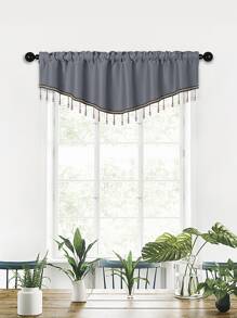 1 pieza Cenefa de ventana con diseño de cuenta - Gris - Ver 1