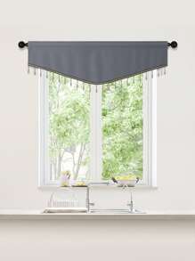 1 pieza Cenefa de ventana con diseño de cuenta - Gris - Ver 5