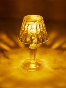 1 pieza Lámpara de escritorio transparente de plástico - Amarillo - Ver 2