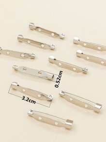 10 chiếc ghim phụ kiện trang sức DIY - Bạc - Xem 3