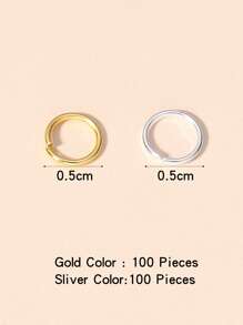 200入組5mm圓形DIY首飾配件 - 彩色 - 查看 4