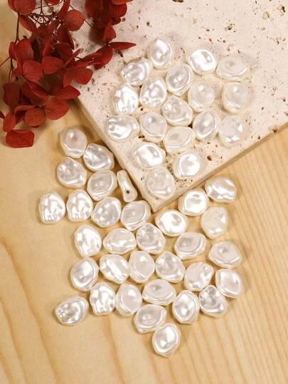 50pcs Faux Pearl DIY Bead