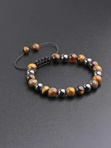 Fashionable and Popular Men Minimalist Beaded Bracelet for Jewelry Gift and for a Stylish Look