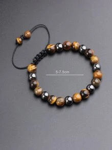 Fashionable and Popular Men Minimalist Beaded Bracelet for Jewelry Gift and for a Stylish Look