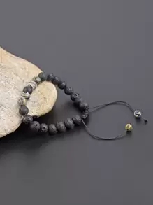 Fashionable and Popular Men Stone Beaded Bracelet for Jewelry Gift and for a Stylish Look