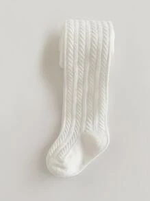 Bebé Medias con abertura - Blanco - Ver 3