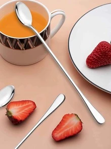 4 piezas Cuchara de acero inoxidable - Plateado - Ver 2