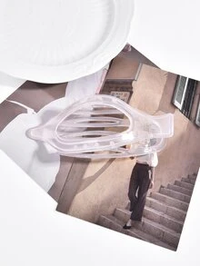 Solid Hair Clip - Beige - View 3