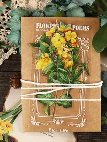 Etori Life 7pcs Flower Pattern Random Sticker - Multicolor - View 3