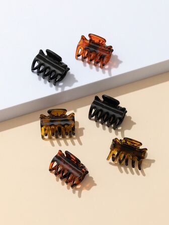 6 piezas Pasador de cabello gráfico informal