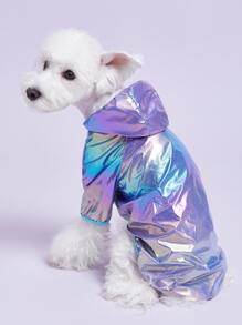 PETSIN Hooded Neon Pet Coat - Multicolor - View 4