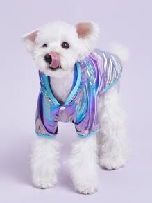 PETSIN Hooded Neon Pet Coat - Multicolor - View 5