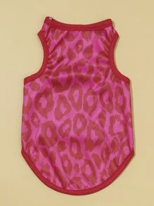 1 pieza Tank de mascota con estampado de leopardo - Multicolor - Ver 2
