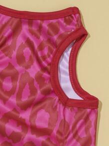 1 pieza Tank de mascota con estampado de leopardo - Multicolor - Ver 6