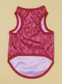 1 pieza Tank de mascota con estampado de leopardo - Multicolor - Ver 5