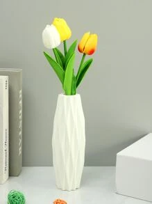 1 件室内装饰花瓶、干花容器、创意花卉插花装饰、PE 花瓶、家居装饰、花瓶、餐桌装饰