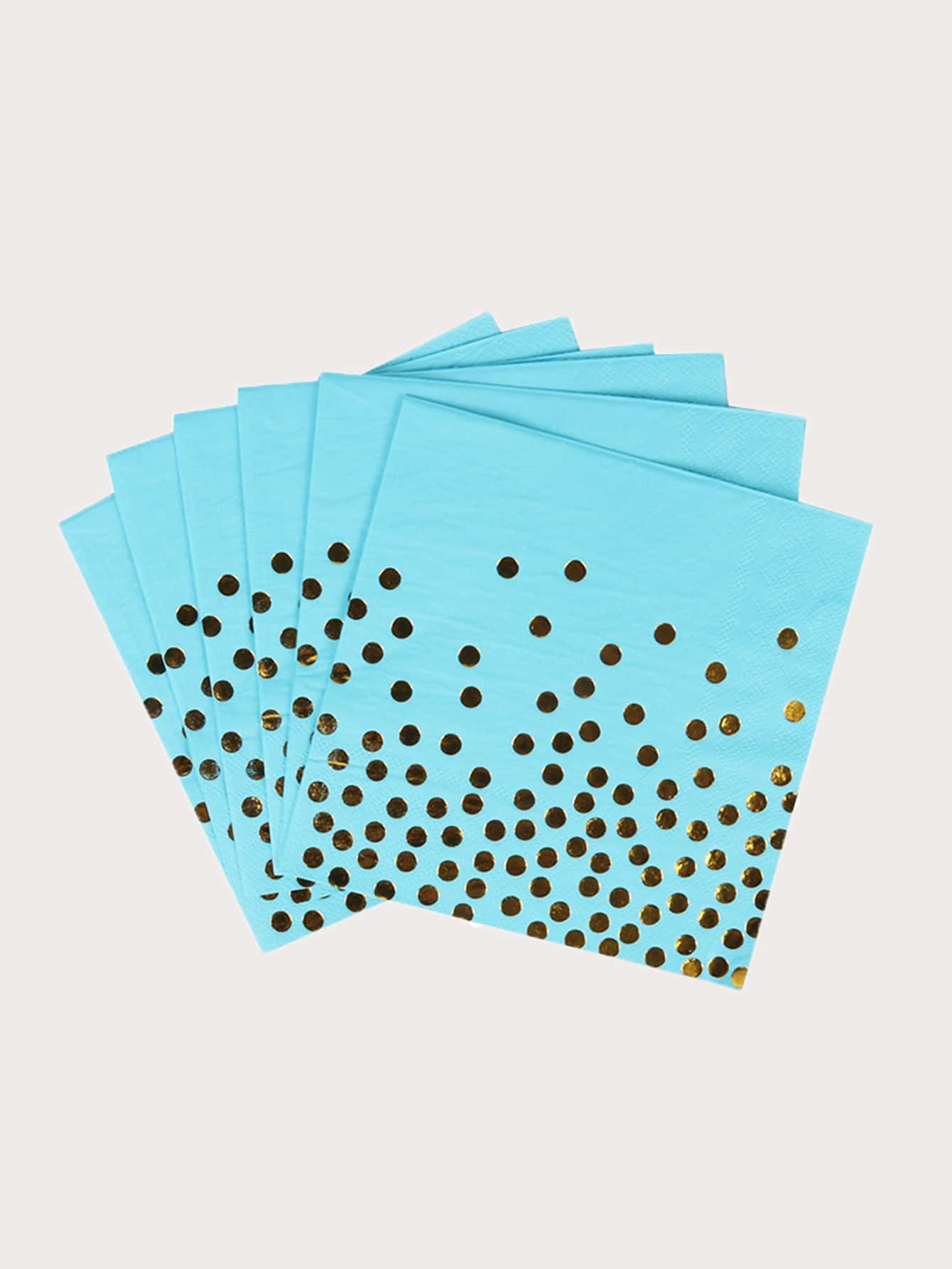 10入組波點圖案餐巾紙