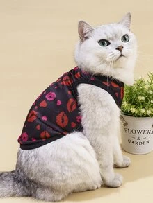 Tank de mascota con estampado de labio - Multicolor - Ver 2