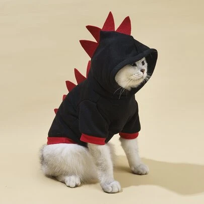 1pc Dinosaur Design Pet Hoodie