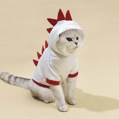 1 cái áo choàng thiết kế khủng long cho thú cưng