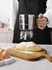 1pc Small Sifter, Stainless Steel Handheld Flour Sieve For Baking - Silver - View 1