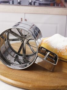 1pc Small Sifter, Stainless Steel Handheld Flour Sieve For Baking - Silver - View 7