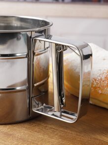 1pc Small Sifter, Stainless Steel Handheld Flour Sieve For Baking - Silver - View 5