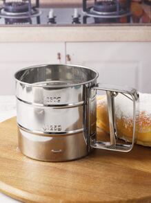 1pc Small Sifter, Stainless Steel Handheld Flour Sieve For Baking - Silver - View 6