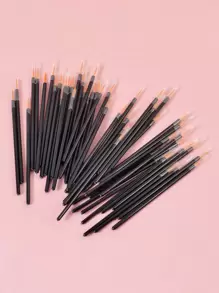 klimonla 50pcs Disposable Nail Art Brush Set - Multicolor - View 4