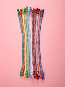 5pcs Plaid Print Pet Collar - Multicolor - View 4