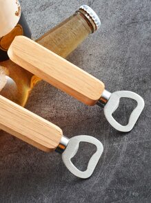 4pcs Wooden Beer Opener,Bottle Opener,Beer,Can Opener - Beige - View 3