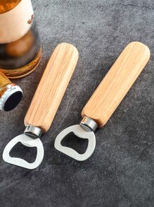 4pcs Wooden Beer Opener,Bottle Opener,Beer,Can Opener - Beige - View 6