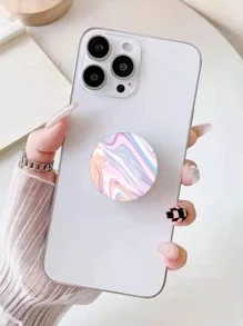 1 Pack Cell Phone Stand,Collapsible Cellphone Finger Grip Foldable Holder For Phones,Pink Lip Kiss Glitter Leopard Rose Gold Marble Dog Footprint - Multicolor - View 1