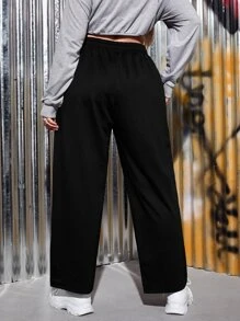 SHEIN EZwear Pantalon de survêtement à cordon