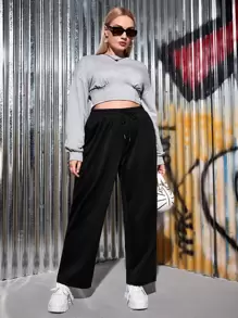 SHEIN EZwear Pantalon de survêtement à cordon