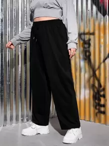SHEIN EZwear Pantalon de survêtement à cordon