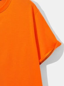 ROMWE MEN Prep Men Color-Block Letter Tee, School - Multicolor - View 3