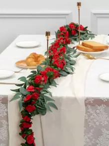 Dây leo hoa hồng nhân tạo (1/3 chiếc), trang trí địa điểm tổ chức đám cưới, trang trí tường phòng ngủ, phòng khách, phòng tắm, trang trí ngoài trời, sân vườn, trường học, tiệc sinh nhật, trang trí nhà cửa ngày Valentine, Giáng sinh, Năm mới, Lễ tốt nghiệp. - Nhiều màu - Xem 5