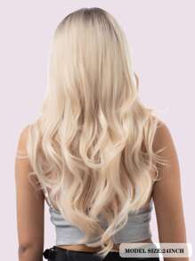 長款卷人造假髮 - 彩色 - 查看 2