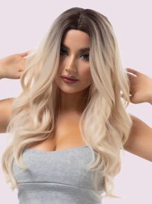 長款卷人造假髮 - 彩色 - 查看 7