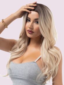 長款卷人造假髮 - 彩色 - 查看 8