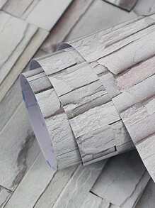 1入組磚塊圖案牆紙 - 彩色 - 查看 4