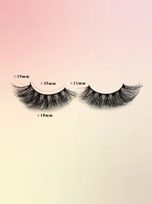 7 Pairs Fluffy Eyelashes 8D Volume False Lashes Russian Strip Lashes Extensions Thick Soft Curly Fake Lashes Makeup - Black - View 5