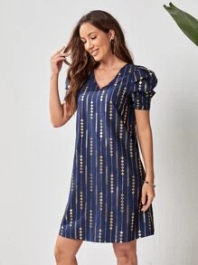 EMERY ROSE Đầm Hình học Thanh lịch - Nhiều màu - Xem 5